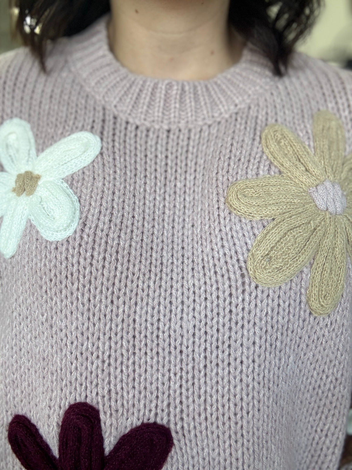 Azalea Knit - Pink Flower