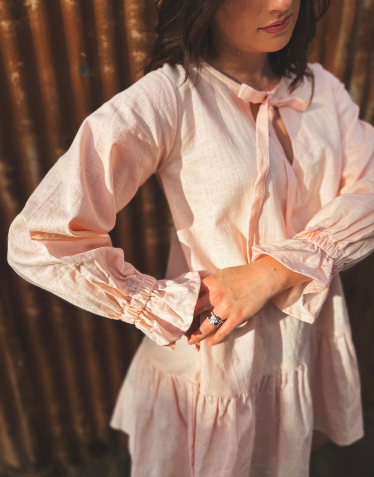LJC Oliver Dress - Pale Pink