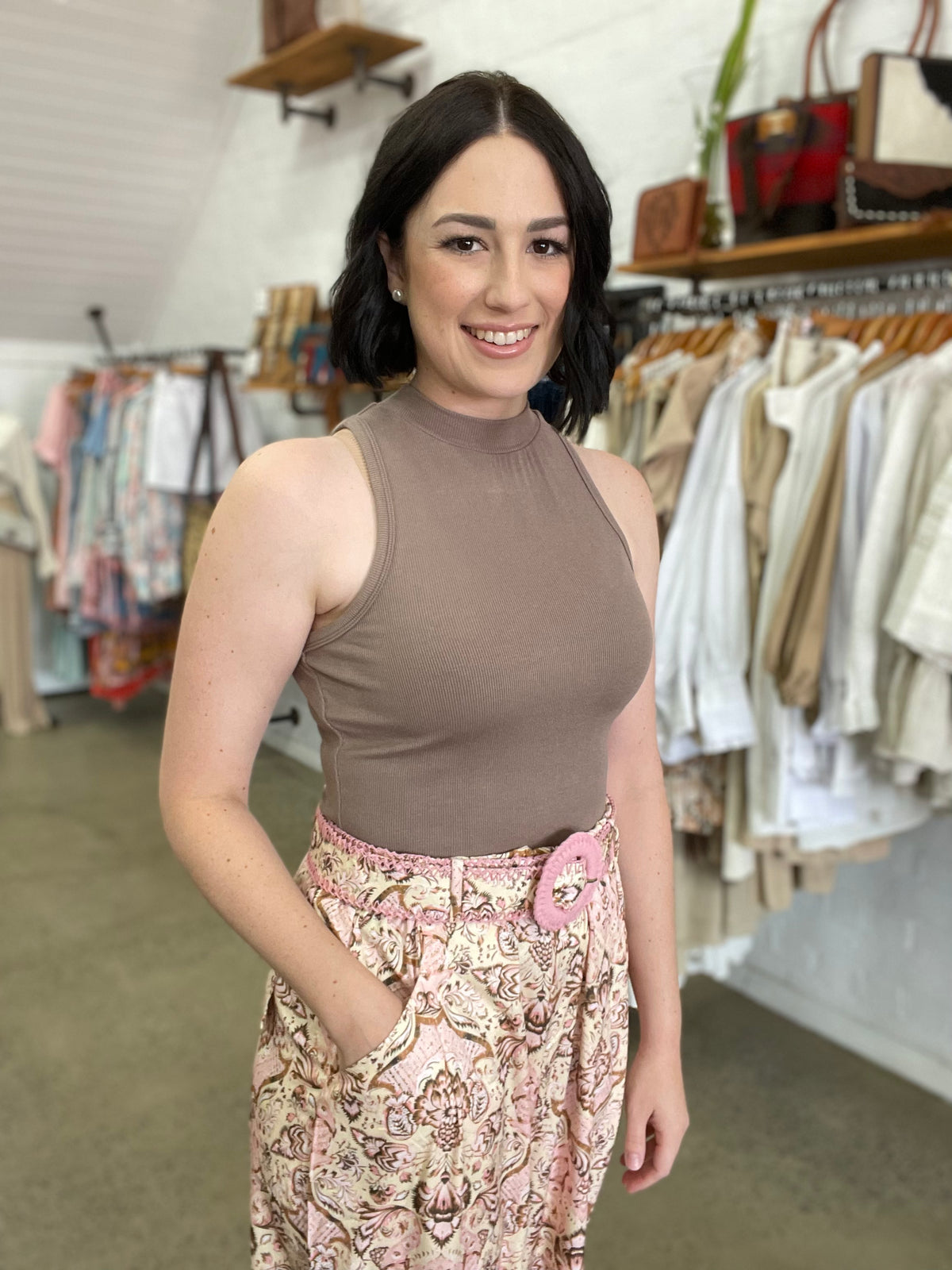 Aubrey Pants Blush Floral Katie B