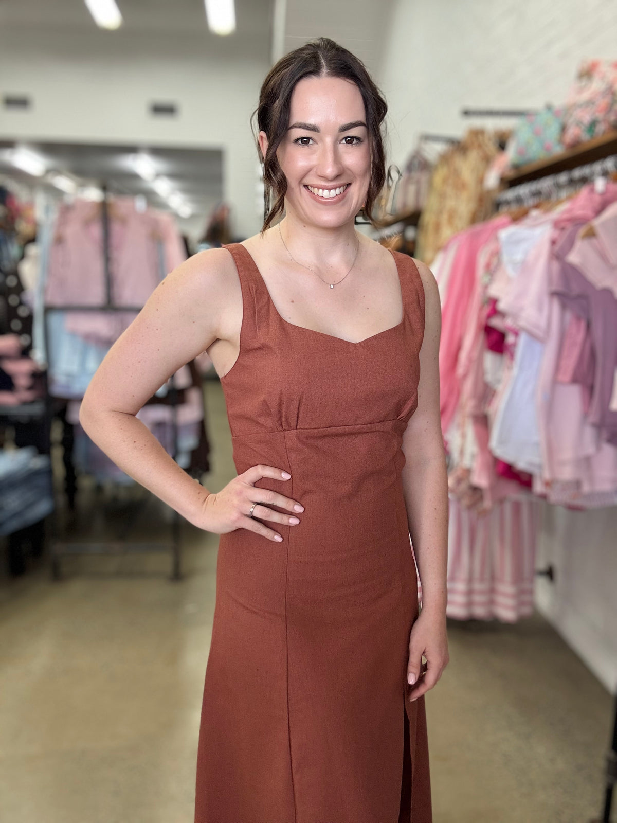 Christine Dress - Cinnamon