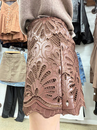 Oakee Mini Skirt - Brown