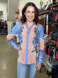 Mabel Top - Willow Blue