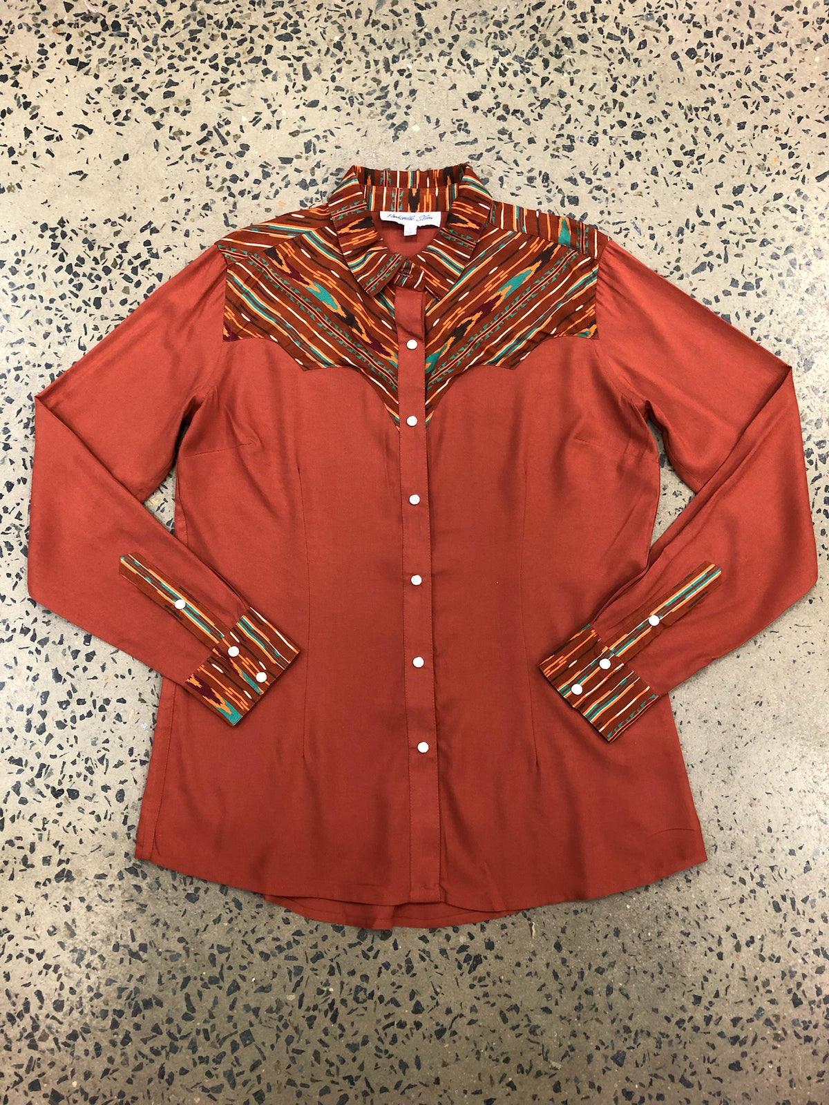 Rock and Roll - Constrast Yoke Long Sleeved Snap (LWN2S07064)
