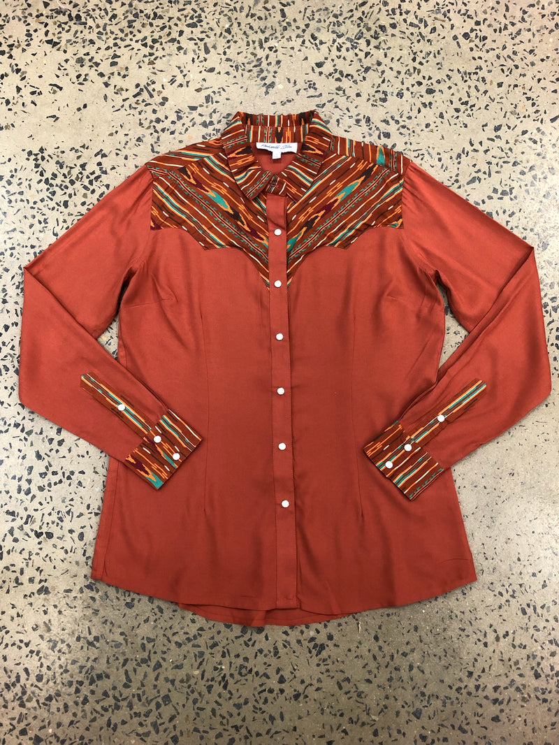 Rock and Roll - Constrast Yoke Long Sleeved Snap (LWN2S07064)