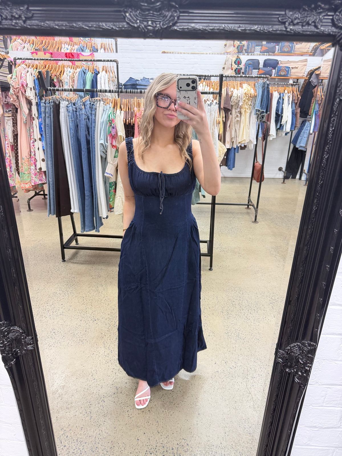 Poppy Dress - Indigo