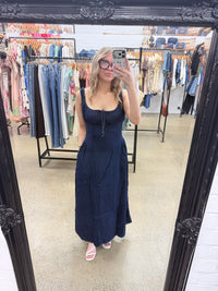 Poppy Dress - Indigo
