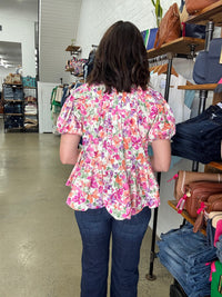Stetson Top - Garden Floral