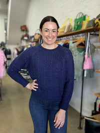Lovey Knit - Navy