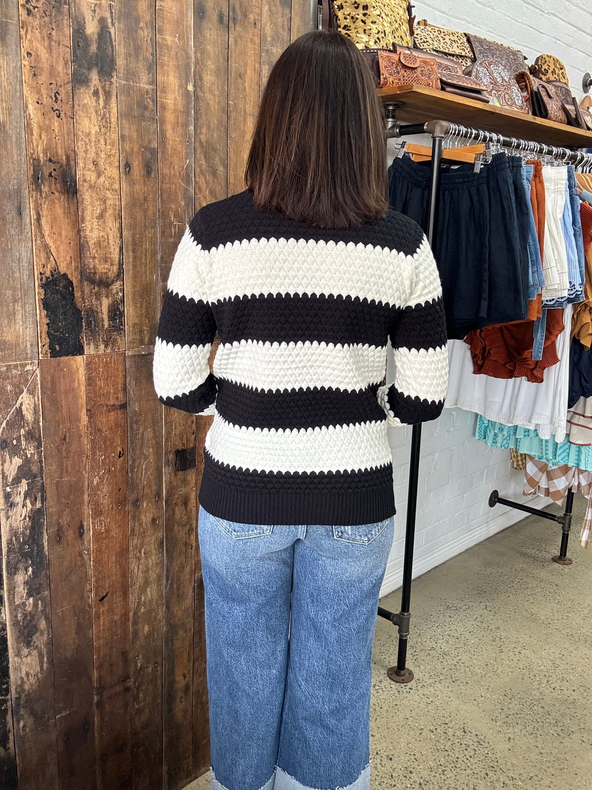 Wren Knit - Black & White