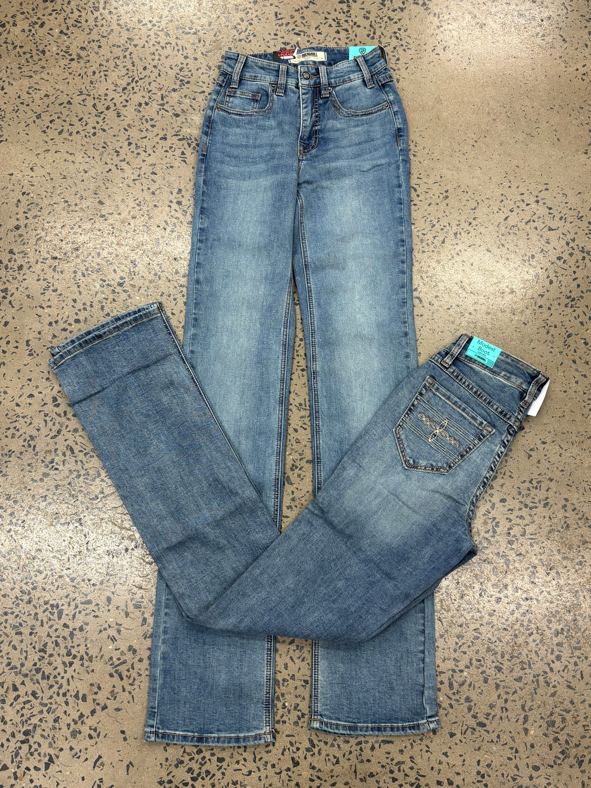Rock & Roll Cowgirl Jeans - BW1HD09747 - Layered Boot Stitch High Rise Bootcut