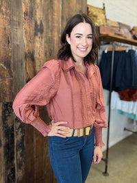 Edith Top - Dusty Pink