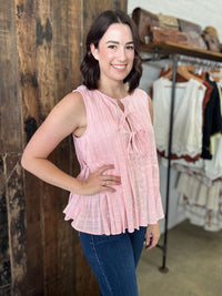 Willow Top - Pink Bow