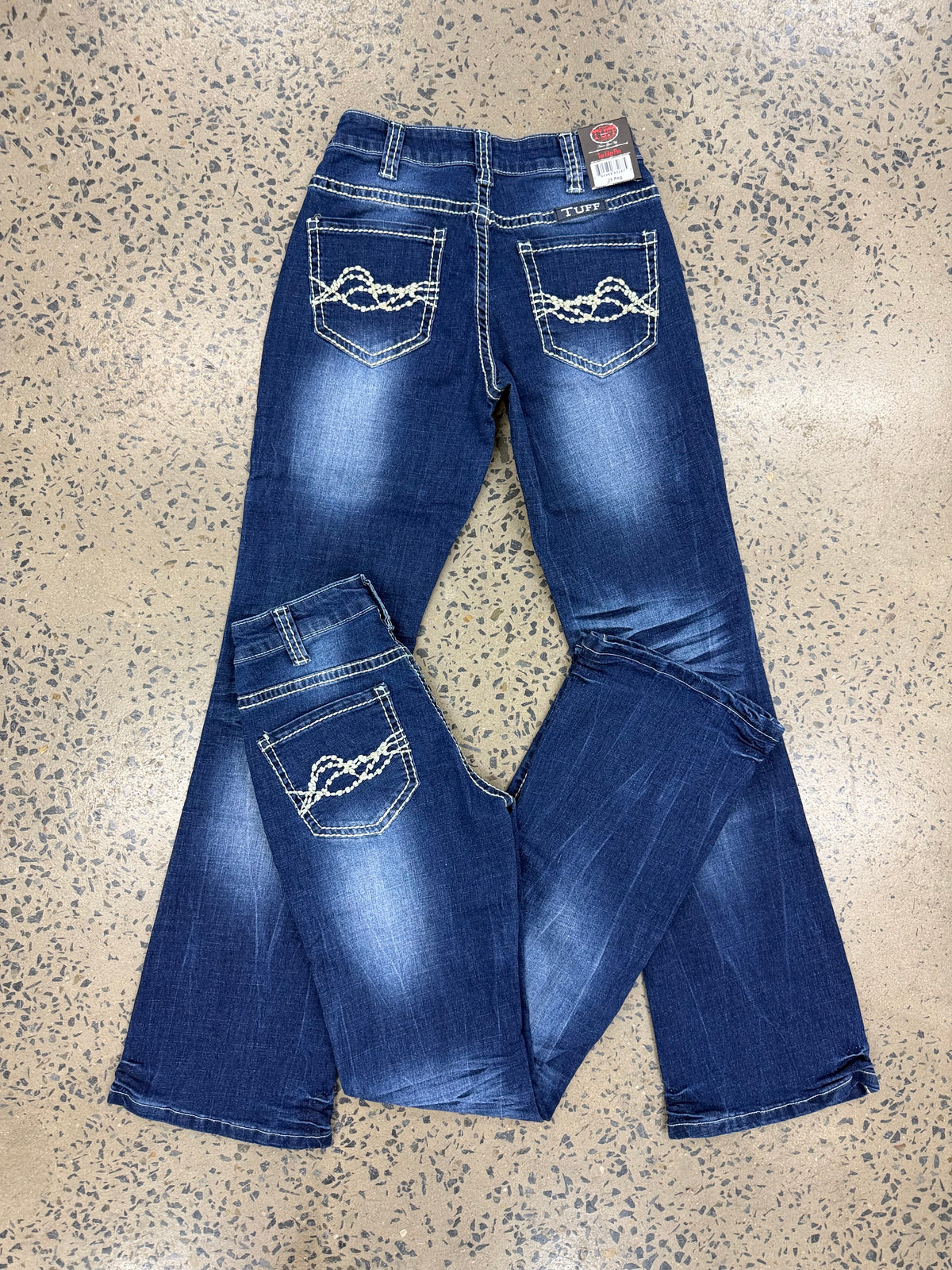 Cowgirl Tuff Jeans - Tan Edgy Flex