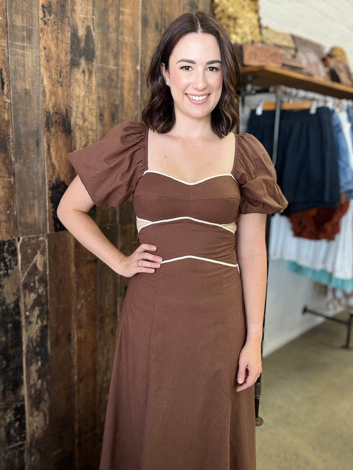 Gwen Dress - Coffee