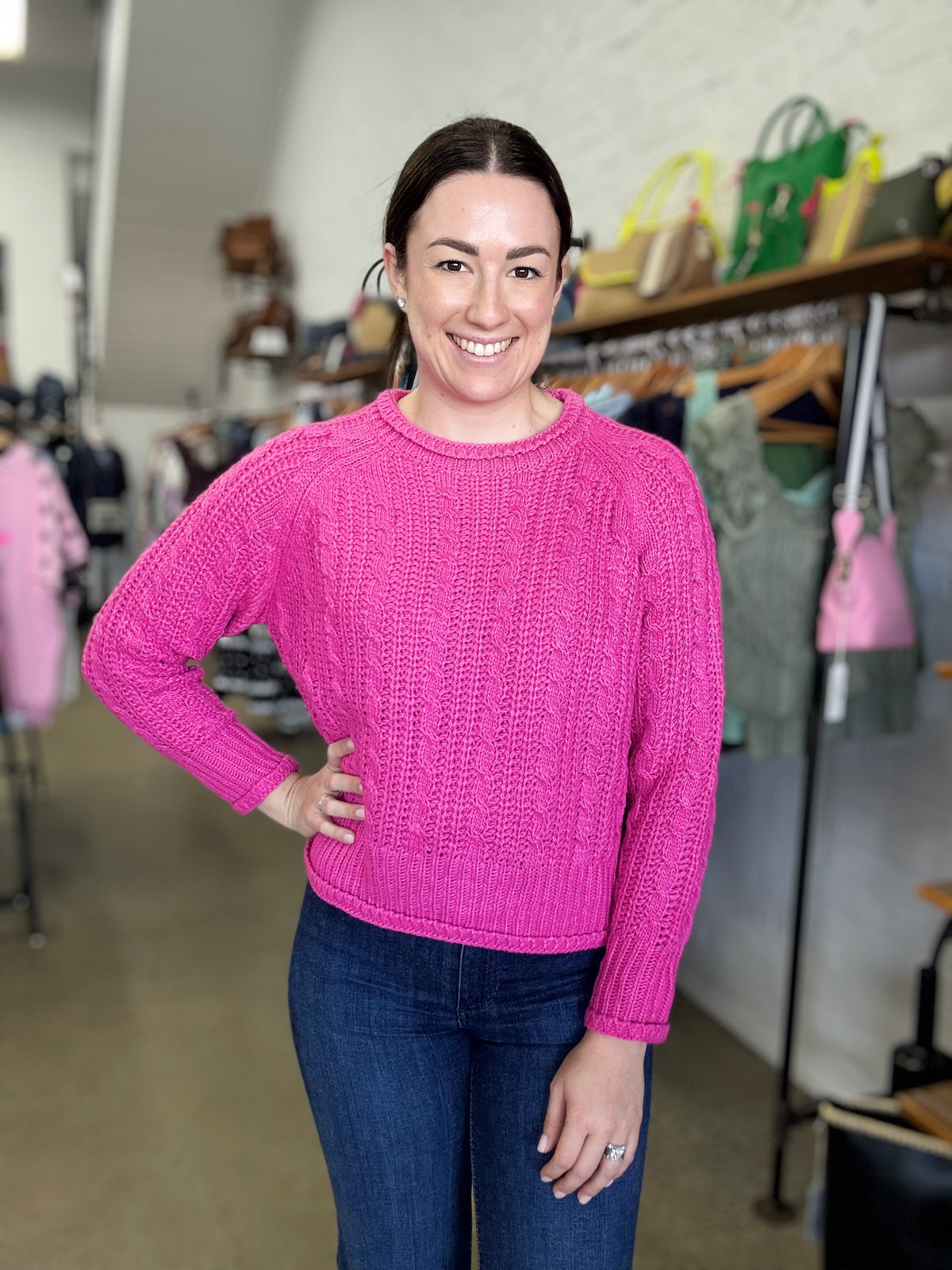 Lovey Knit - Hot Pink
