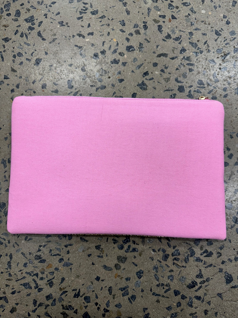 Beaded Clutch - Pink Floral