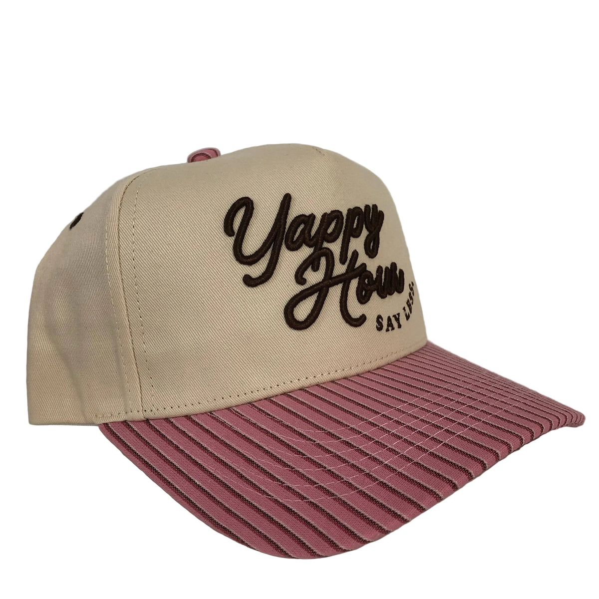 Yappy Hour Cap - Natural Pink Stripe