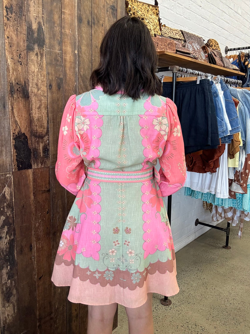 Mabel Mini Dress - Watermelon