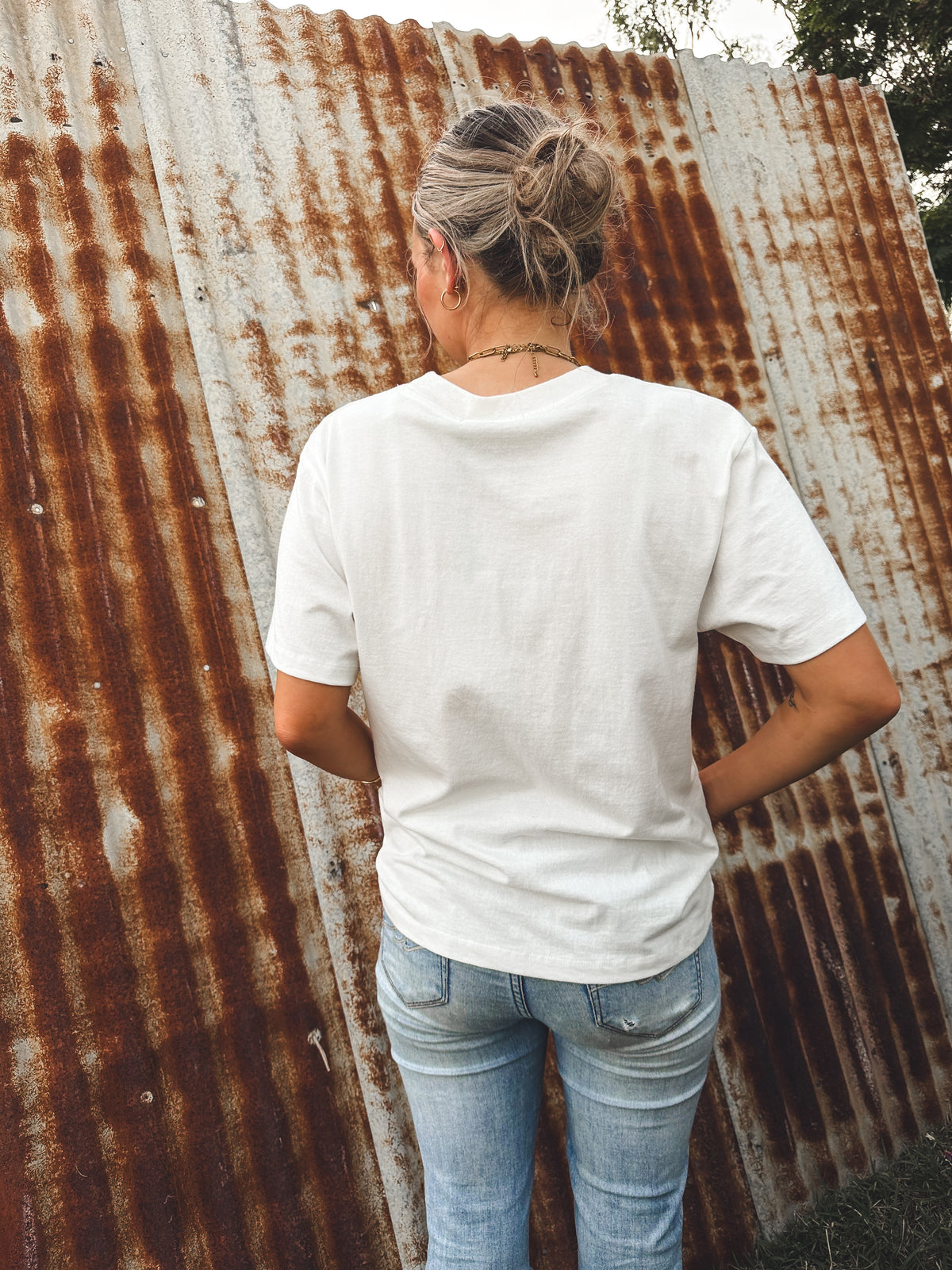 Palm Desert Box Tee - Vintage White