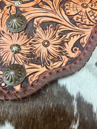 Ella - Tooled Cowhide Crossbody
