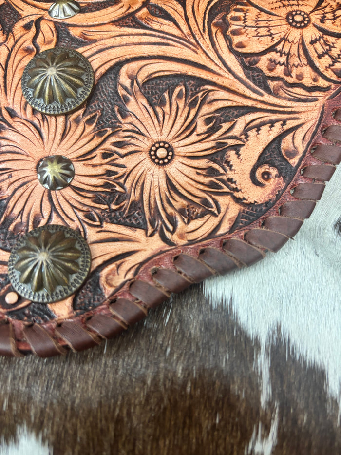 Ella - Tooled Cowhide Crossbody
