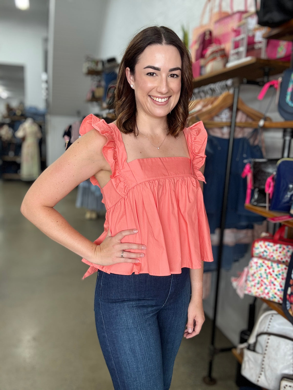 Denver Top - Dusty Coral