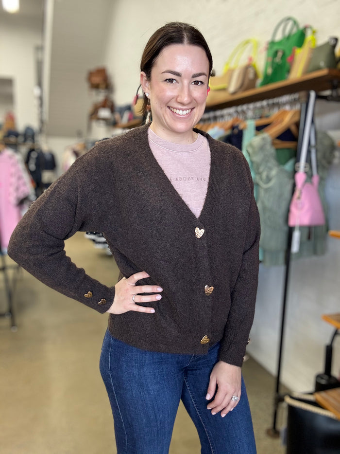 Joy Cardigan - Coffee