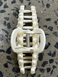 Claw Clip - Pearl Flowers
