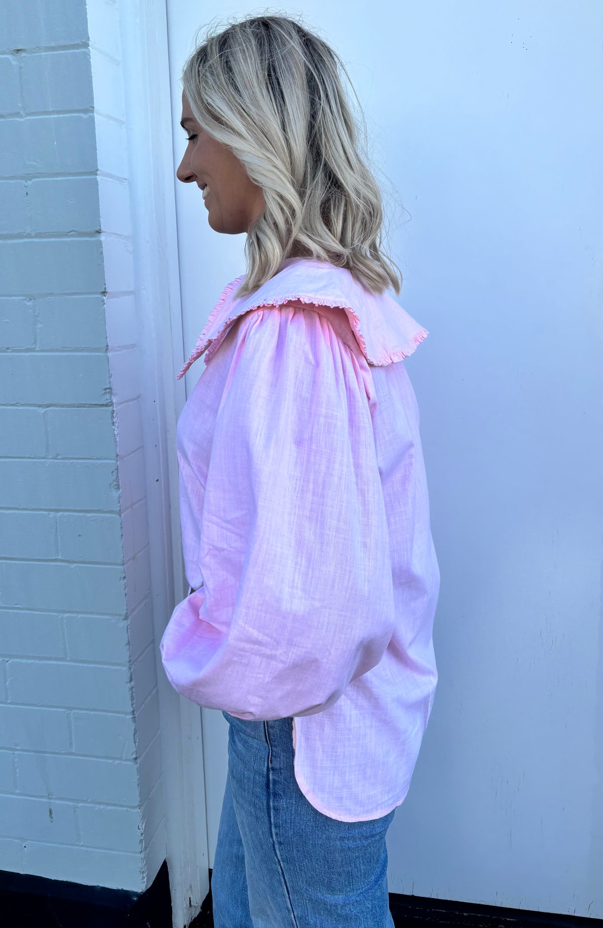 LJC Birdie Top - Pale Pink