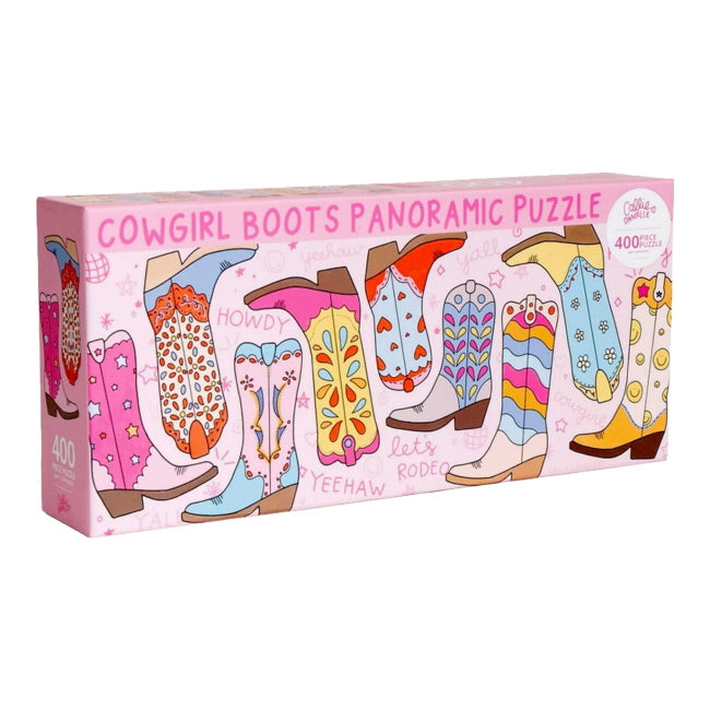Panoramic Puzzle - Cowgirl Boots 400pc