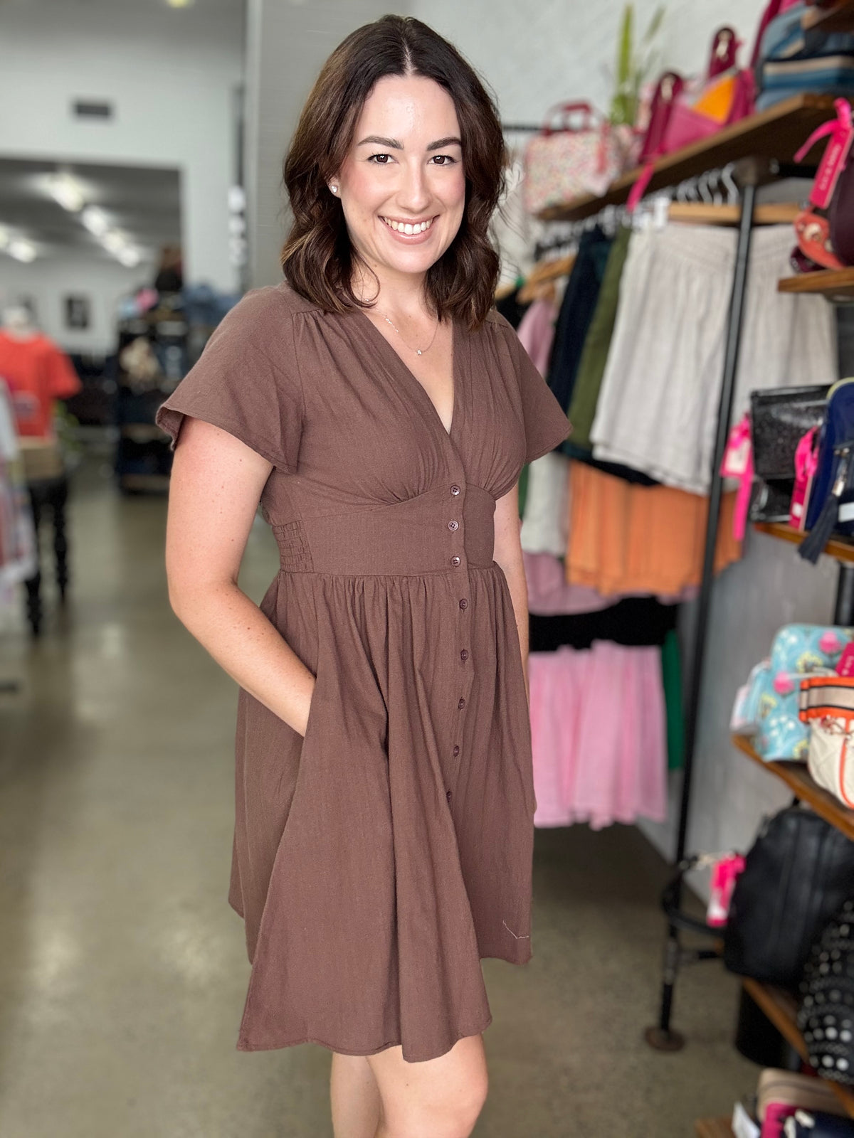 Pria Dress - Chocolate