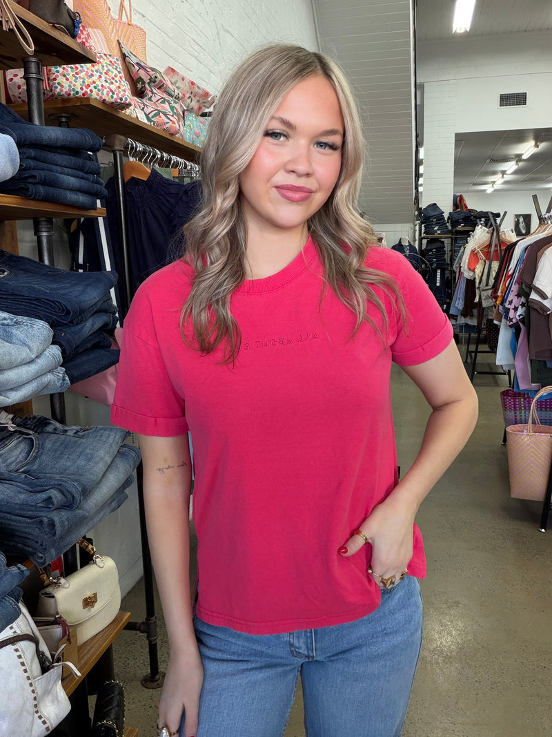 AAE Washed Tee - Berry
