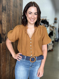 Evelyn Top - Mustard