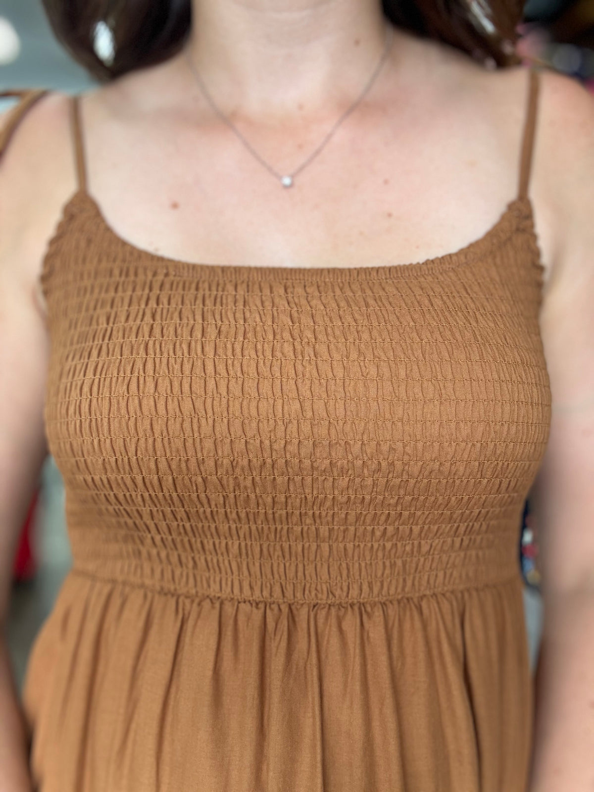 Annika Dress - Rust Orange