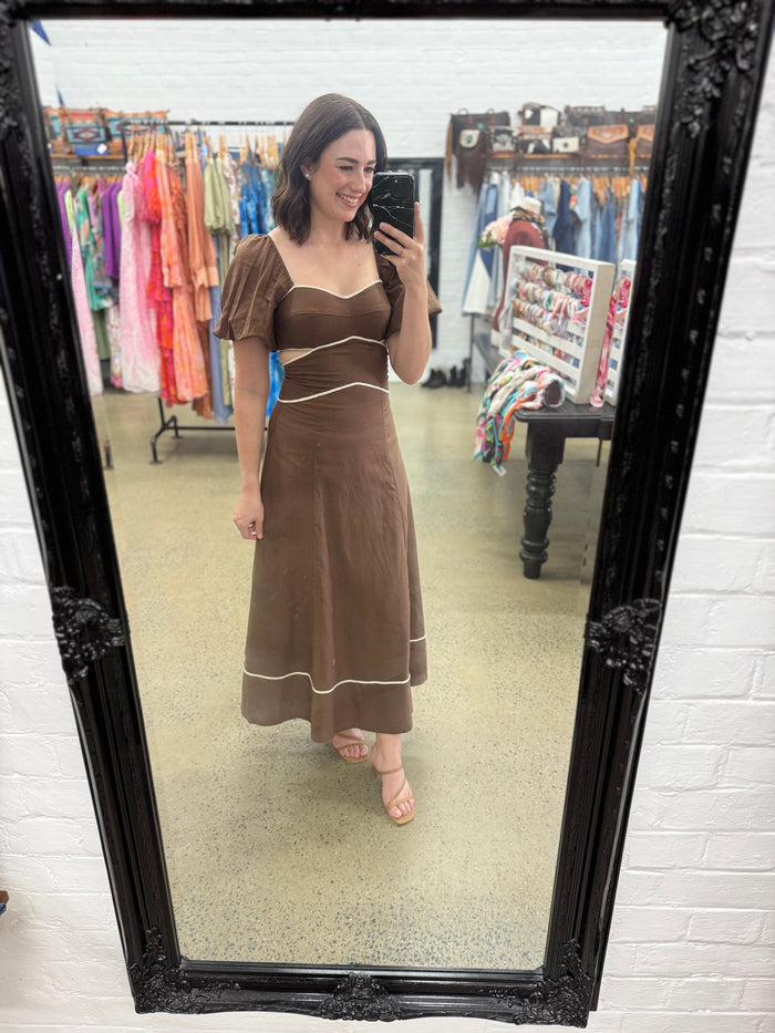 Gwen Dress - Coffee