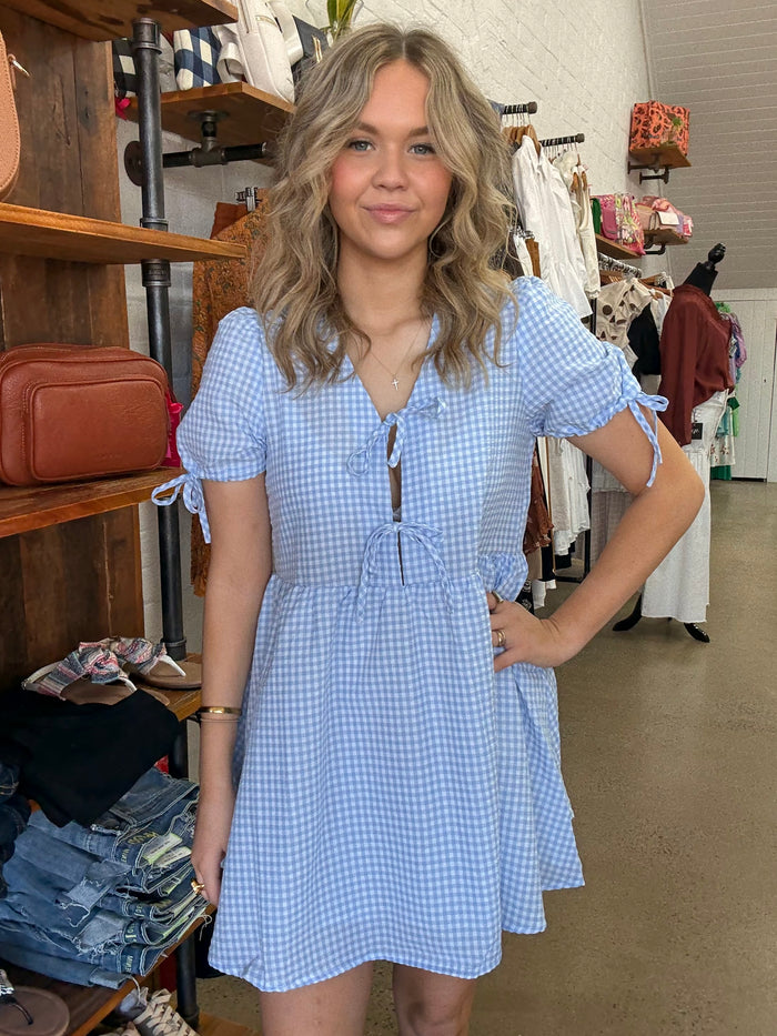 Dahlia Mini Dress - Gingham