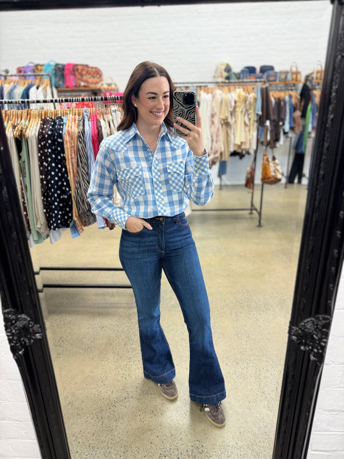 Whitley Top - Heirloom Blue
