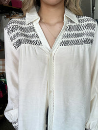 Angie Top - Black and White