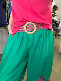 Donnie Pants - Green & Pink