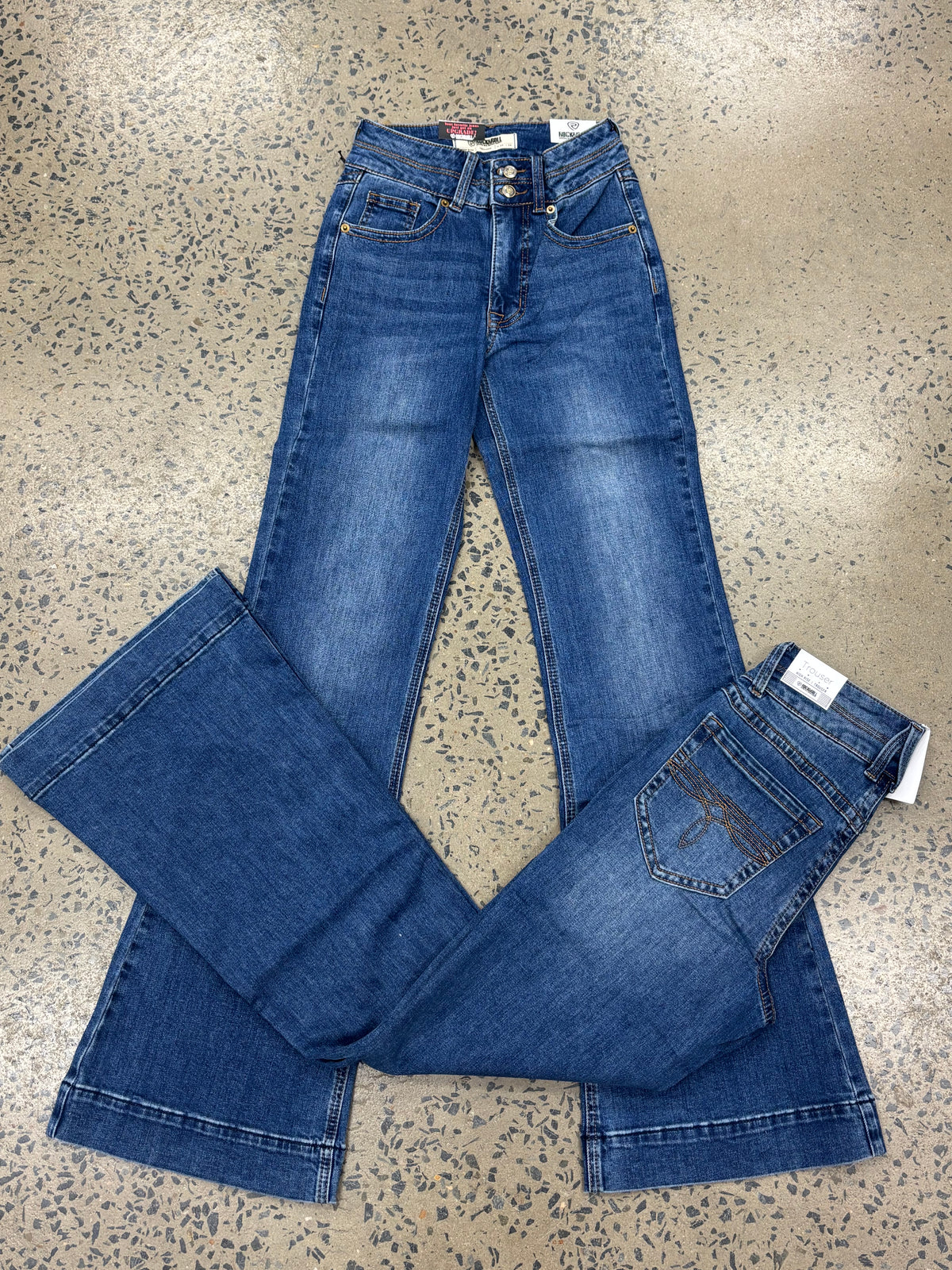 Rock & Roll Cowgirl Jeans - BW5HD09757 - Double Waistband High Rise Trouser