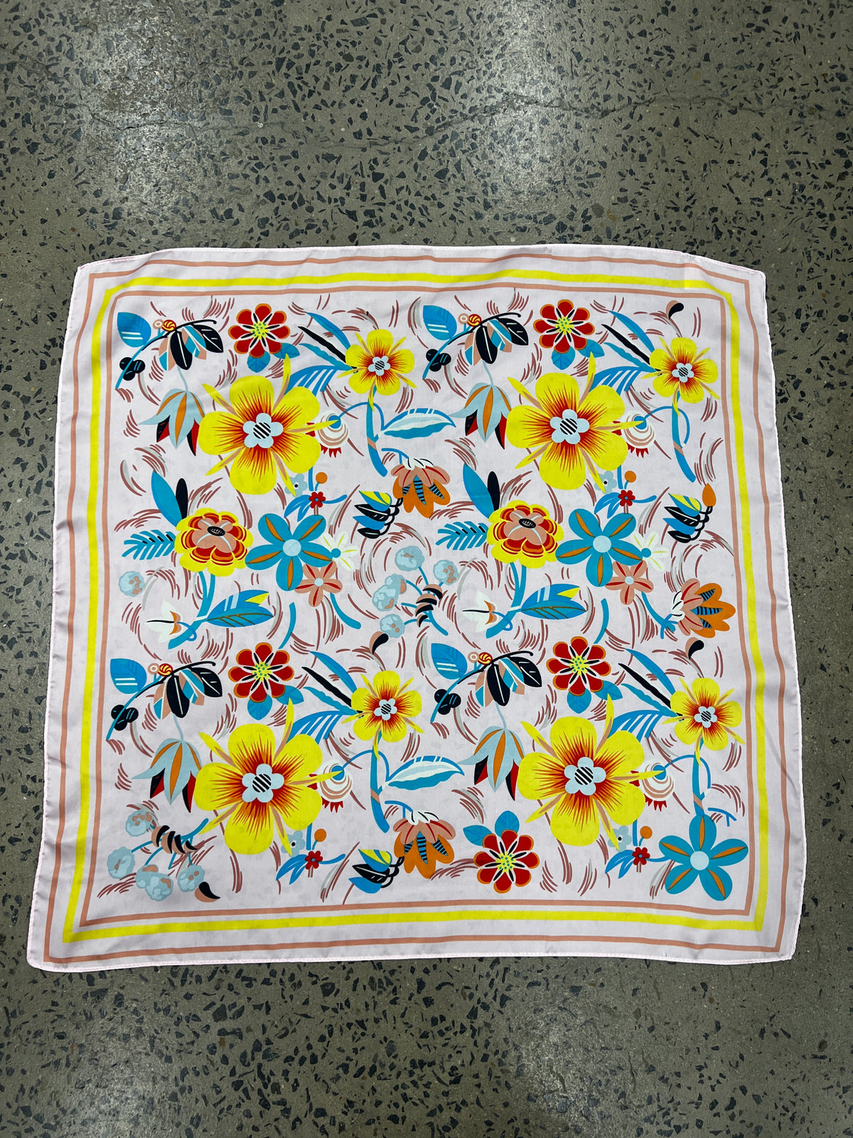 Western Wild Rag - Vibrant Floral (Pink)