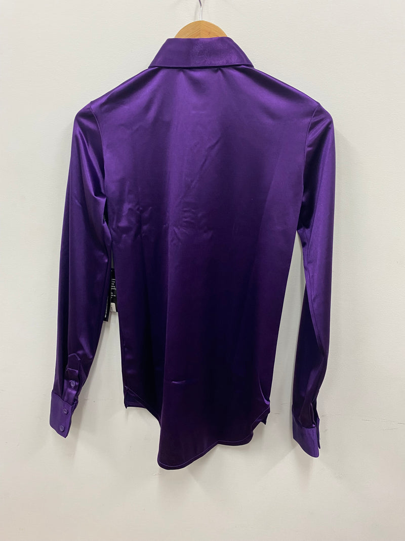 Cowgirl Tuff Pullover Arena Shirt - Prince Purple Satin