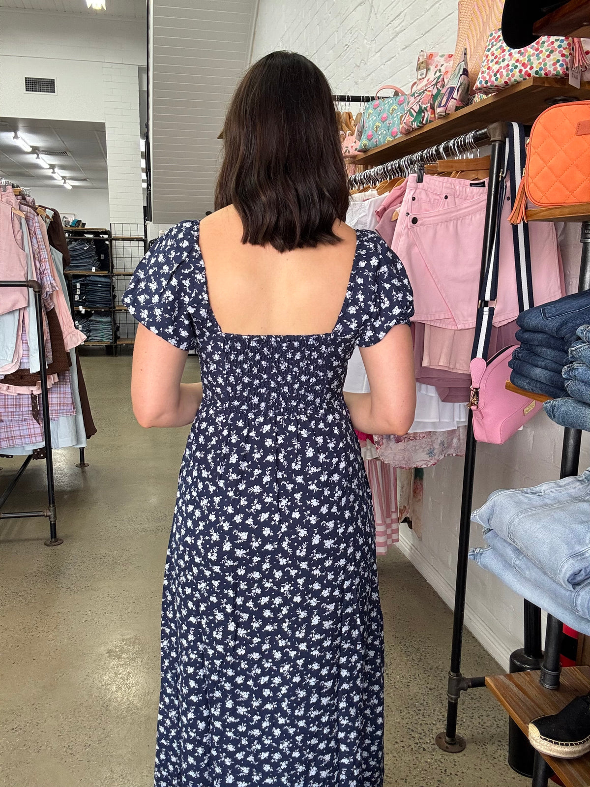 Clarabelle Floral Maxi Dress - Blue