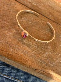 Sweetpea Cuff - Pink Dahlia Stone