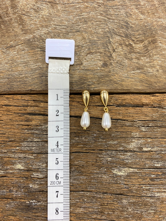 Earrings - Tear Drop Pearl Earrings