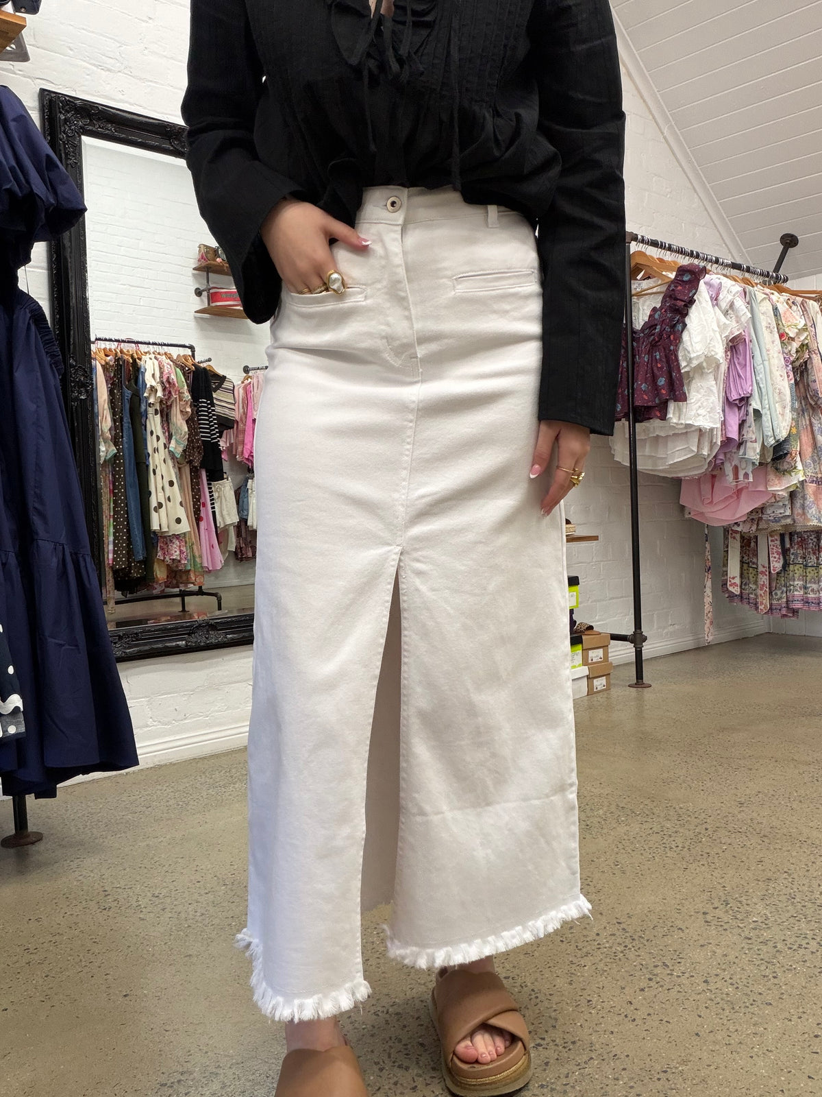 Lizzy Skirt - White