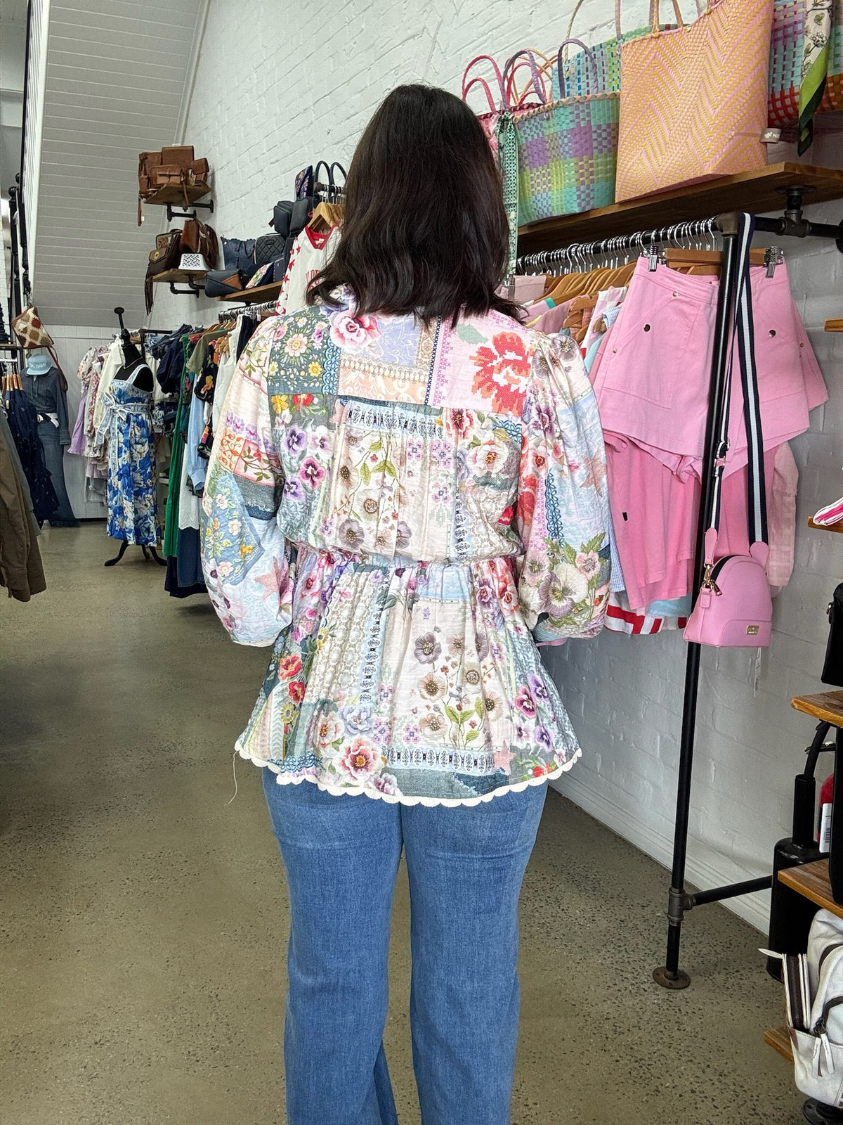 Kathryn Blouse - Floral Patchwork
