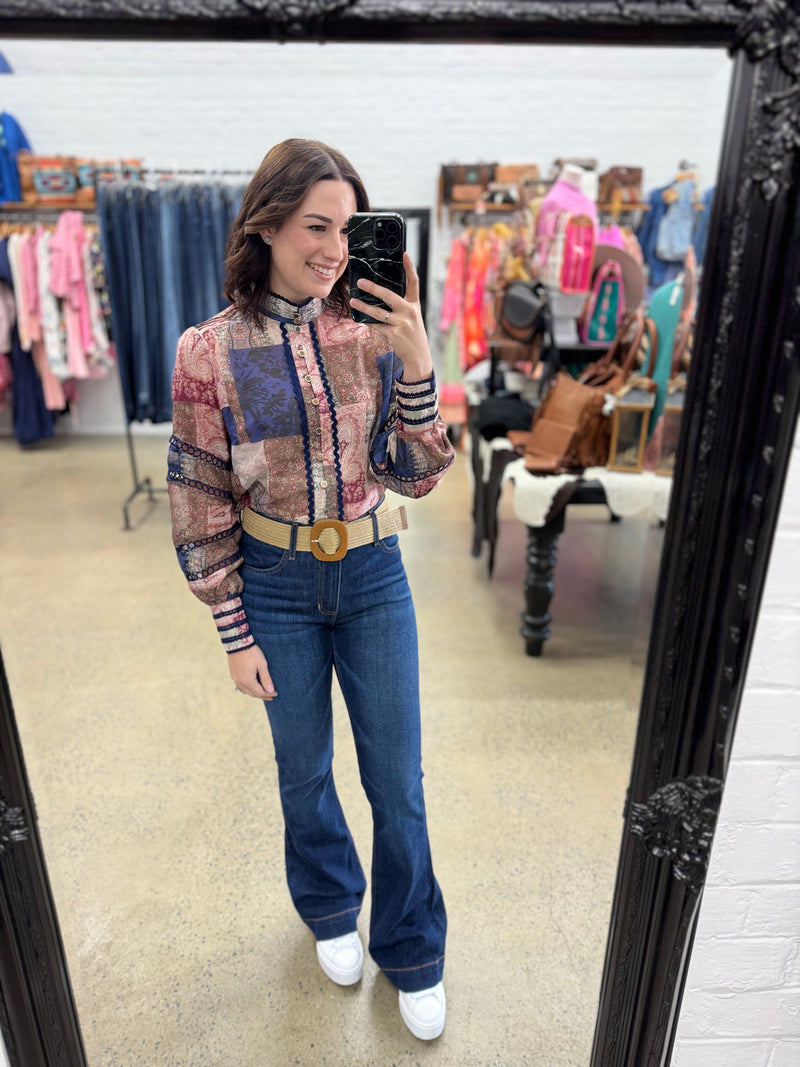 Iris Top - Floral Print