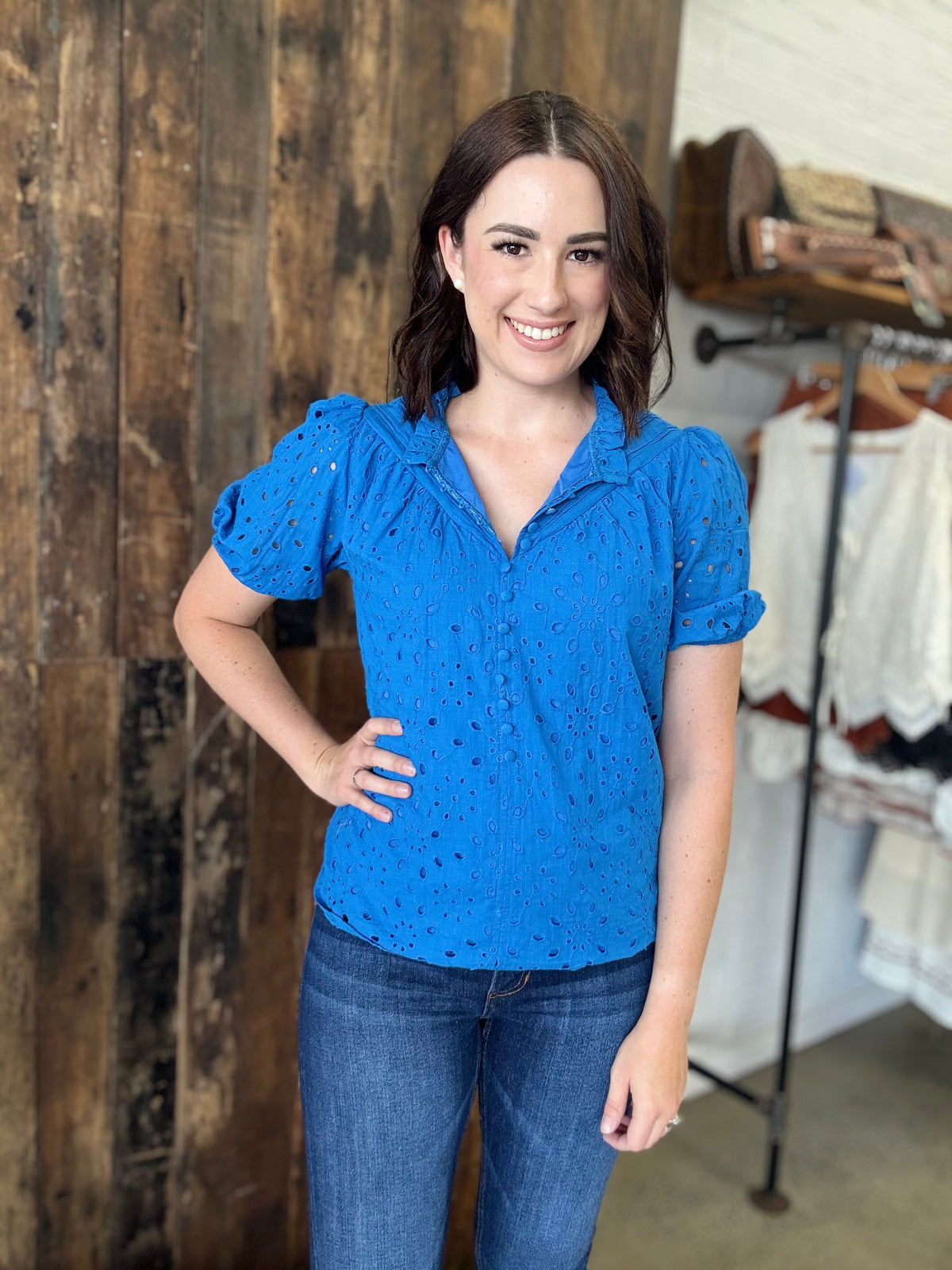 Aylah Top - Cobalt Blue