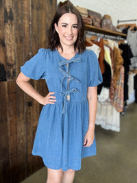 Sophia Mini Dress - Denim